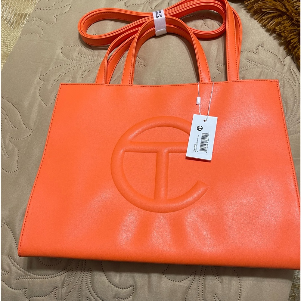 Brand new TELFAR medium handbag with tags still attached.